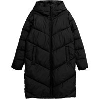 4F DOWN COAT Dámsky kabát, čierna, veľkosť