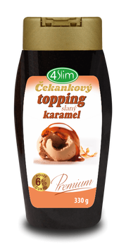 4Slim Čakankový topping slaný karamel 330 g