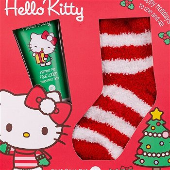 Accentra Darčeková sada starostlivosť o nohy s ponožkami Hello Kitty