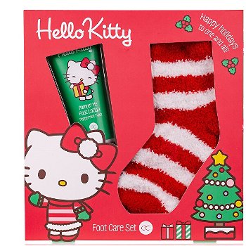 Accentra Darčeková sada starostlivosť o nohy s ponožkami Hello Kitty