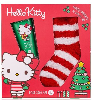 Accentra Darčeková sada starostlivosti o nohy s ponožkami Hello Kitty -ZĽAVA - poškodená krabica
