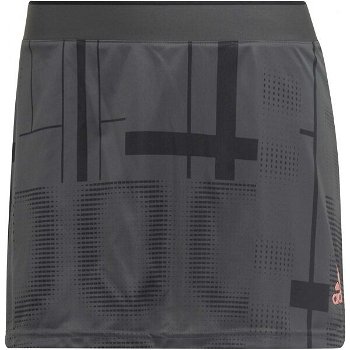 adidas CLUB GRAPHSKIRT Dámska tenisová sukňa, tmavo sivá, veľkosť