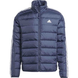 adidas ESSENTIALS 3-STRIPES LIGHT DOWN JACKET Pánska bunda, tmavo modrá, veľkosť