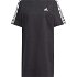 adidas ESSENTIALS 3-STRIPES SINGLE JERSEY BOYFRIEND Dámske šaty, čierna, veľkosť