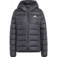 adidas ESSENTIALS  MIDWEIGHT DOWN HOODED Dámska bunda, čierna, veľkosť