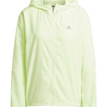 adidas RUN IT JACKET Dámska bežecká bunda, svetlo zelená, veľkosť