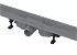 Alcadrain Podlahový žľab s okrajom pre perforovaný rošt alebo vloženie dlažby APZ12-1050 APZ12-1050