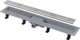 Alcadrain Podlahový žľab s okrajom pre perforovaný rošt APZ8-650M APZ8-650M