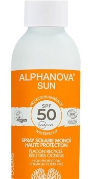 ALPHANOVA SUN opaľovací krém sprej v recyklovateľnom plaste SPF 50 BIO 125 g