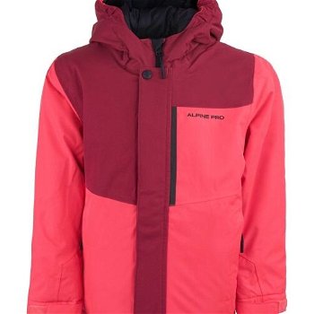 ALPINE PRO GERGO Detská lyžiarska bunda, ružová, veľkosť