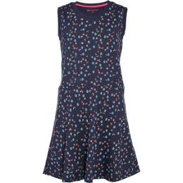 ALPINE PRO GOFFO Dievčenské šaty, tmavo modrá, veľkosť