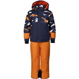 ALPINE PRO LARQO Detská lyžiarska súprava, oranžová, veľkosť