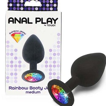 ANAL PLAY Rainbow Booty Jewel análny šperk Medium