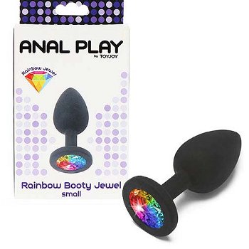 ANAL PLAY Rainbow Booty Jewel análny šperk Small