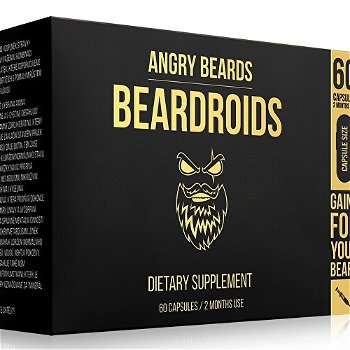 Angry Beards Vitamíny na podporu rastu fúzov Beardoids (Dietary Supplement) 60 kapsúl