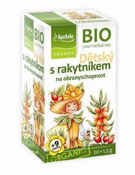 Apotheke Detský bylinný čaj s rakytníkom BIO 20 vrecúšok