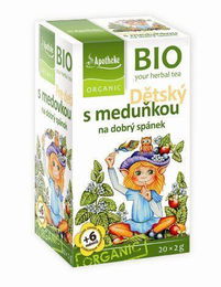 Apotheke Detský ovocný čaj s medovkou BIO 20 vrecúšok