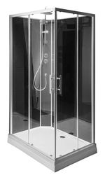 AQUALINE - GRANVIK obdĺžnikový sprchový box 800x1200x2180, číre sklo GG80X120