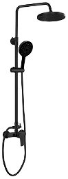 AQUALINE - LOTTA sprchový stĺp s pákovou batériou, čierný mat LT690B
