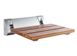AQUALINE - Sklopné sprchové sedátko 32x32,5cm, bambus AE236