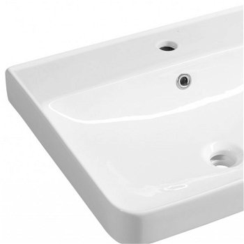 AQUALINE - ZEN keramické umývadlo nábytkové 60x45cm, biela 3060