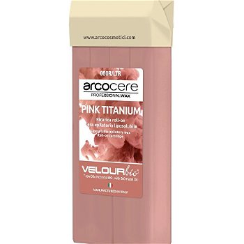 Arcocere Epilačný vosk Professional Wax Pink Titanium Bio (Roll-On Cartidge) 100 ml