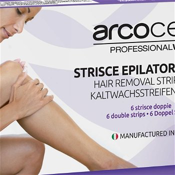 Arcocere Voskové epilačné pásky na telo ( Hair -Removing Strips) 6 ks