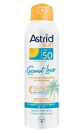 Astrid Neviditeľný suchý sprej na opaľovanie OF 50 Coconut Love 150 ml