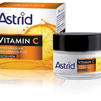 Astrid Nočný krém proti vráskam pre žiarivú pleť Vitamín C 50 ml
