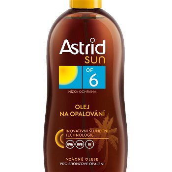 Astrid Olej na opaľovanie Sun OF 6 200 ml