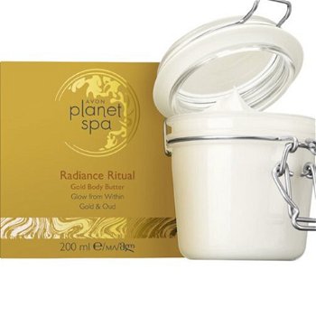 Avon Rozjasňujúci telový krém so zlatými čiastočkami Planet Spa Radiance Ritual (Golden Body Butter) 200 ml