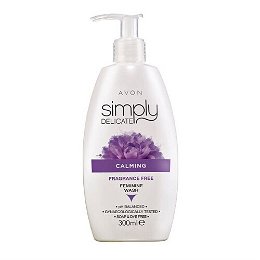 Avon Upokojujúci krémový neparfumovaný gél na intímnu hygienu Simply Delicate (Fragrance-Free Feminine Wash) 300 ml