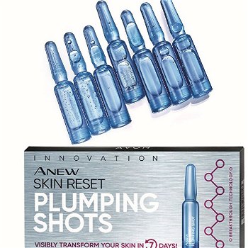 Avon Vypĺňajúci pleťové ampulky Anew Skin Reset Plumping Shots 7 x 1,3 ml