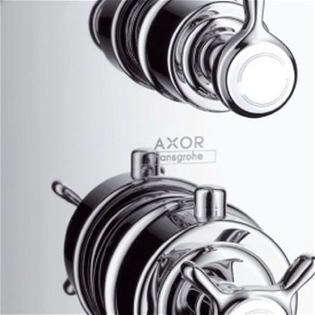 Axor Montreux - Termostatická batéria pod omietku s uzatváracím ventilom, chróm 16800000