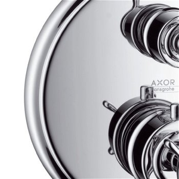 Axor Montreux - Termostatická batéria pod omietku s uzatváracím ventilom, chróm 16800000