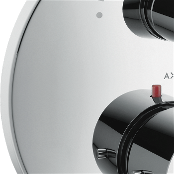 Axor Starck - Termostat pod omietku s uzatváracím ventilom pre 1 spotrebič, chróm 10700000