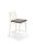 Hnedé barová stolička biela