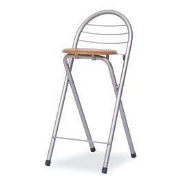 Barová stolička Boxer - buk / aluminium