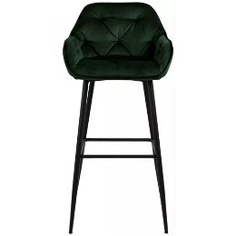 Barová stolička Brooke Tmavá Zelená
