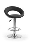 Barová stolička H-15 - čierna / chróm