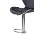 Barová stolička H-69 - čierna / chróm