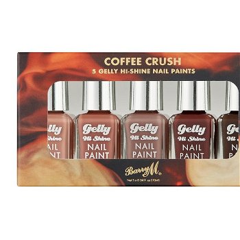 Barry M Súprava lakov na nechty Coffee Crush 5 x 10 ml -ZĽAVA - poškodená krabička