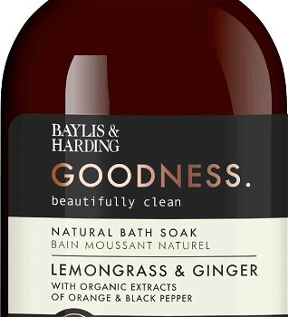 Baylis & Harding Pena do kúpeľa Citrónová tráva a zázvor Goodness ( Natura l Bath Soak) 500 ml
