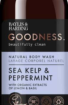 Baylis & Harding Sprchový gél Morská riasa a pepermint Goodness ( Natura l Body Wash) 500 ml