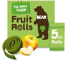 BEAR Fruit Rolls jablko ovocné rolované plátky 5x20 g