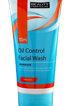 Beauty Formulas Čistiaci gél pre mastnú pleť (Oil Control Facial Wash) 150 ml