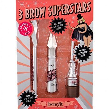 Benefit Darčeková sada dekoratívnej kozmetiky na obočie 3 Brow Superstars Shade 03