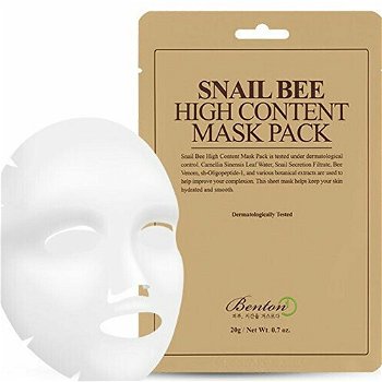 Benton Anti-Age plátýnková maska Snail Bee (High Content Mask Pack) 20 g
