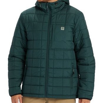 Billabong JOURNEY PUFFER JACKET Pánska zimná bunda, tmavo zelená, veľkosť