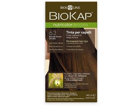 Biokap NUTRICOLOR DELICATO - farba na vlasy - 6.30 Blond zlatá tmavá 140 ml